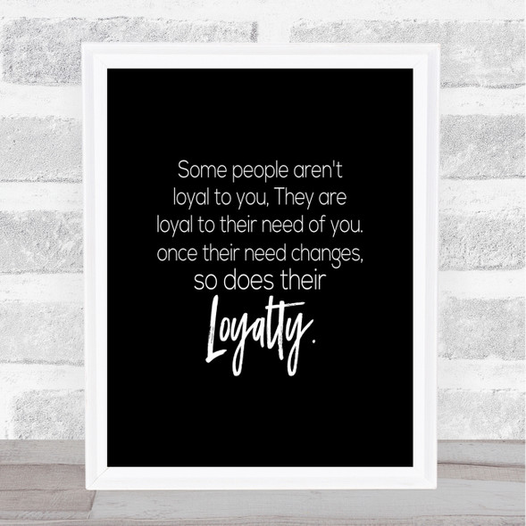 Needs Change Quote Print Black & White