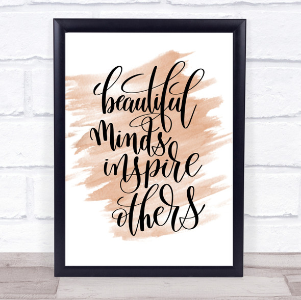 Inspire Others Quote Print Watercolour Wall Art