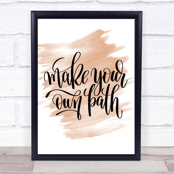 Make Your Own Quote Print Watercolour Wall Art