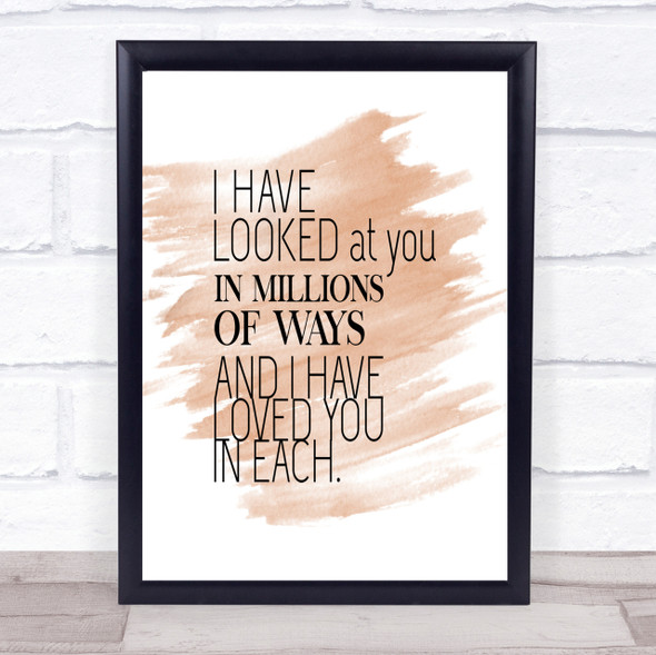 Million Ways Quote Print Watercolour Wall Art