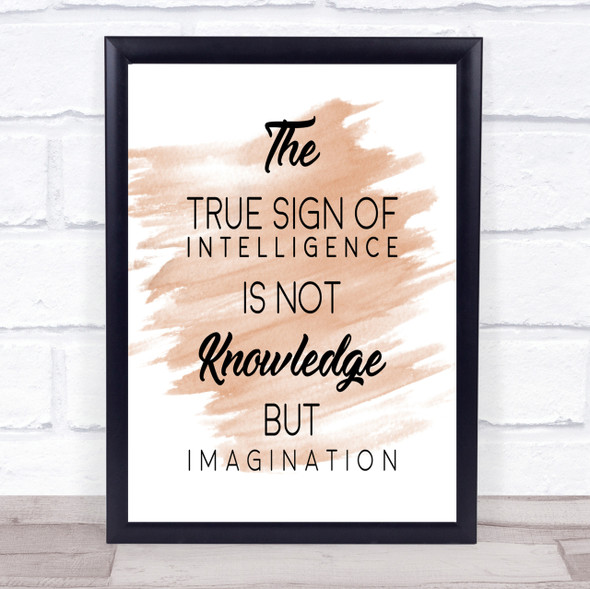 True Sign Quote Print Watercolour Wall Art