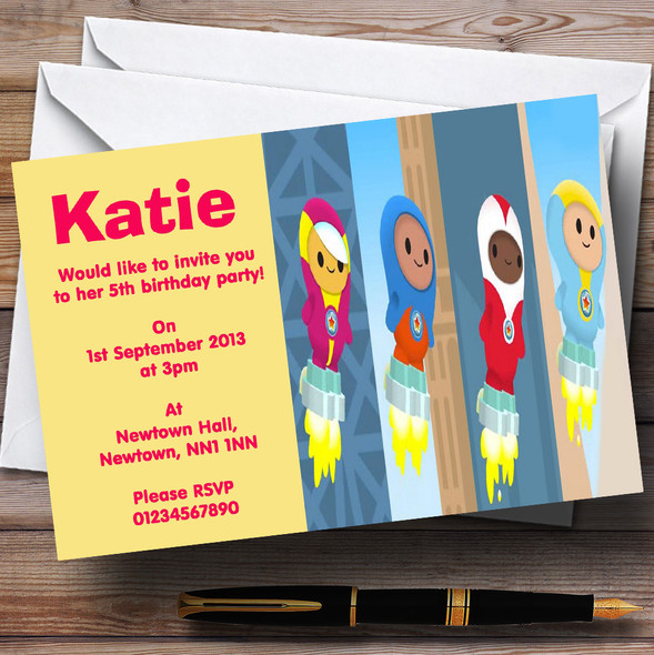 Go Jetters Personalised Children's Birthday Party Invitations