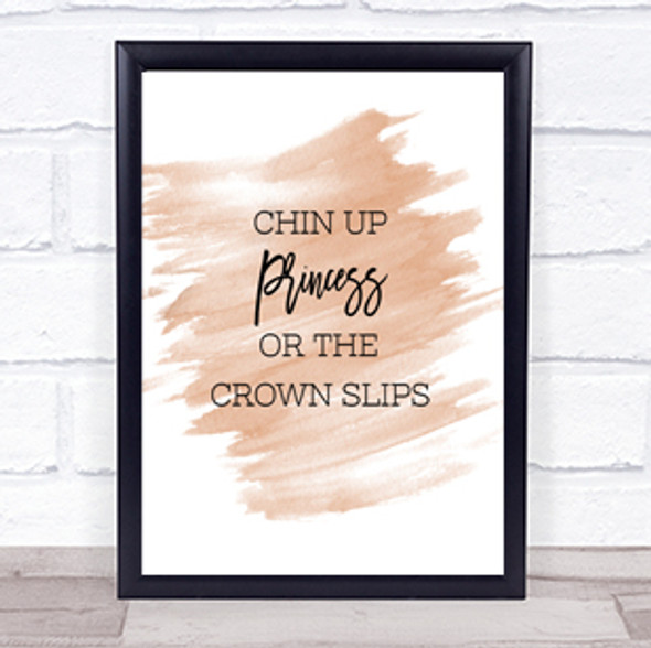 Crown Slips Quote Print Watercolour Wall Art