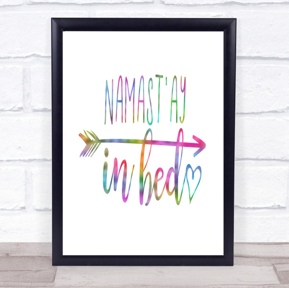 Namaste Rainbow Quote Print