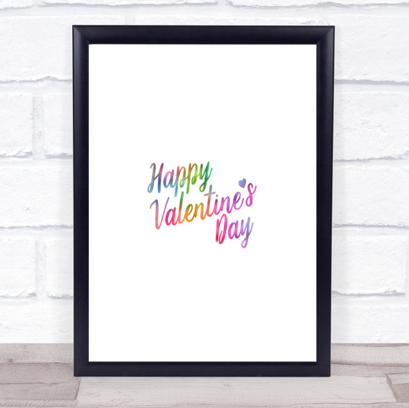 Valentines Rainbow Quote Print