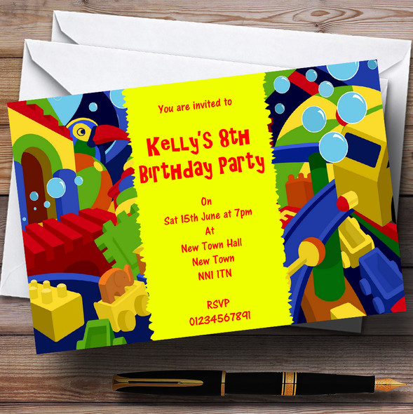 Toys Personalised Children's Party Invitations