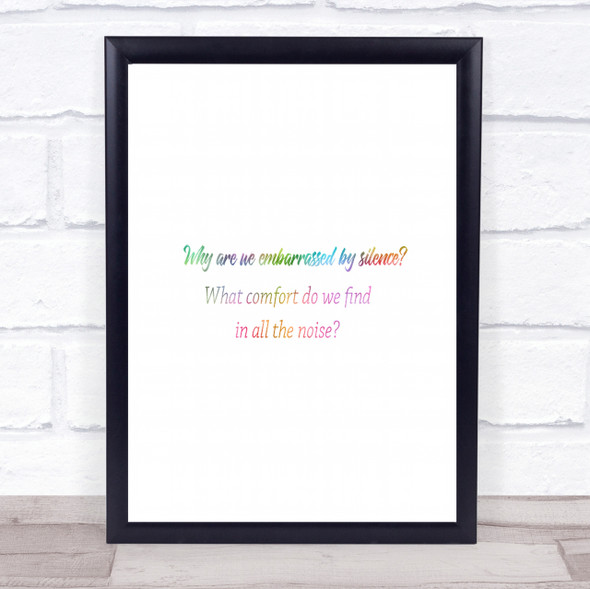 All The Noise Rainbow Quote Print