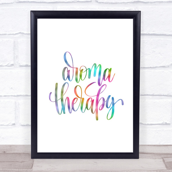 Aromatherapy Rainbow Quote Print