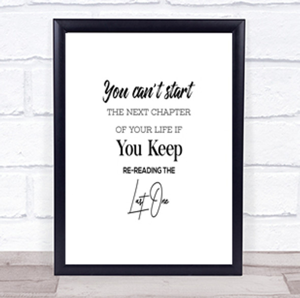 Last One Quote Print Poster Typography Word Art Picture