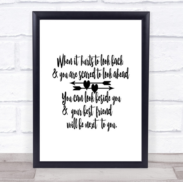 Looking Ahead Quote Print Poster Typography Word Art Picture