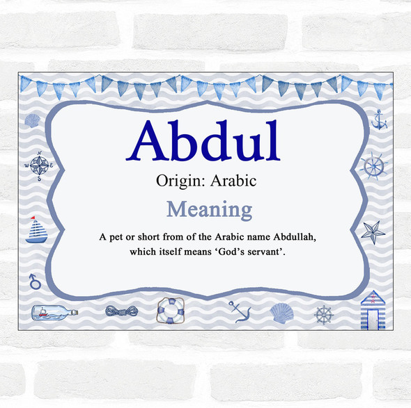 Abdul Name Meaning Nautical Certificate