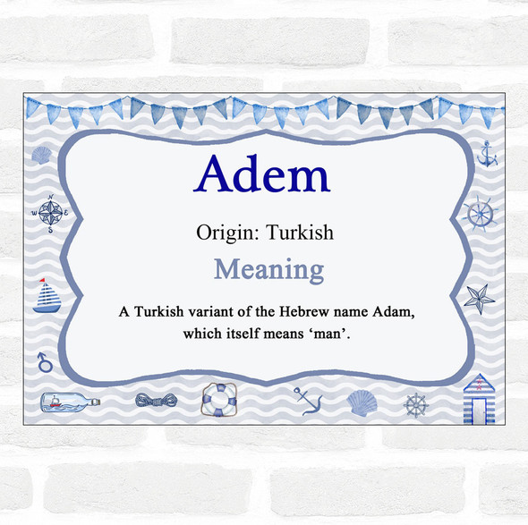 Adem Name Meaning Nautical Certificate