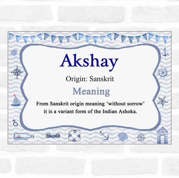 Akshay Name Meaning Nautical Certificate