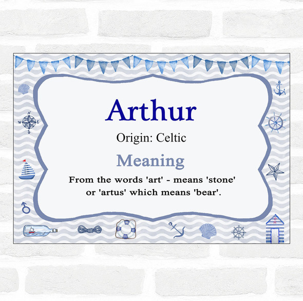 Arthur Name Meaning Nautical Certificate