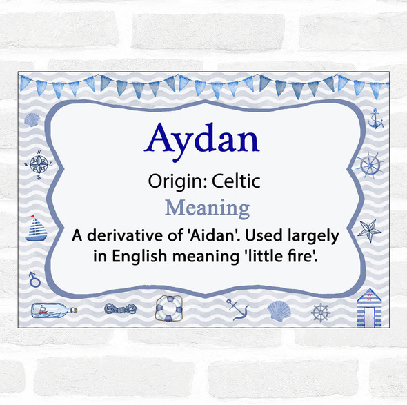 Aydan Name Meaning Nautical Certificate