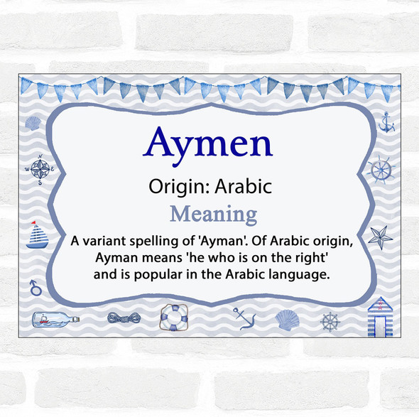 Aymen Name Meaning Nautical Certificate
