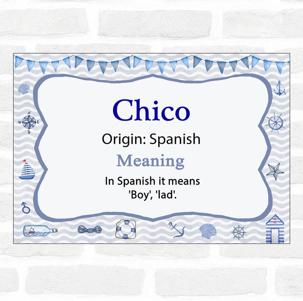 chico Name Meaning Nautical Certificate