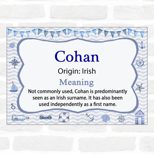 Cohan Name Meaning Nautical Certificate