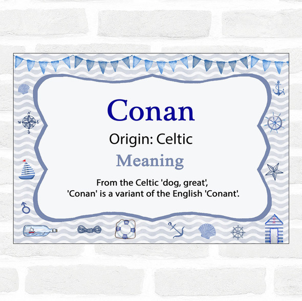 Conan Name Meaning Nautical Certificate