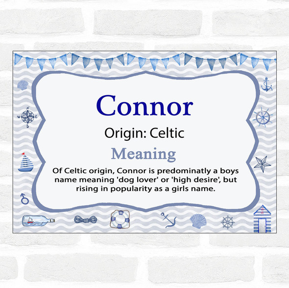 Connor Name Meaning Nautical Certificate