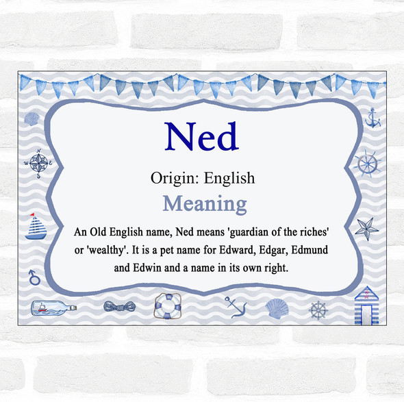 Ned Name Meaning Nautical Certificate