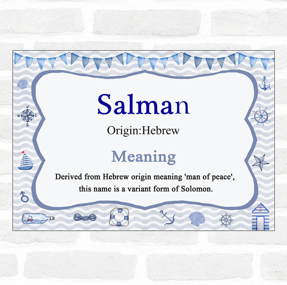 Salman Name Meaning Nautical Certificate