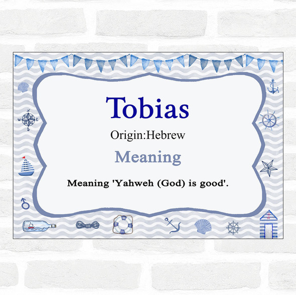 Tobias Name Meaning Nautical Certificate