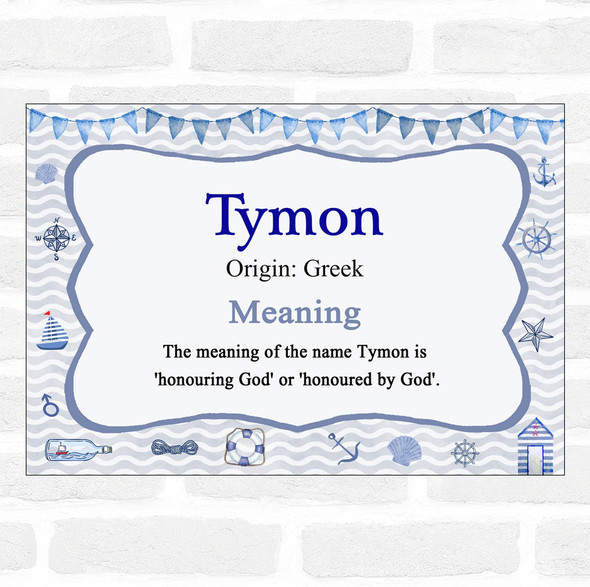 Tymon Name Meaning Nautical Certificate