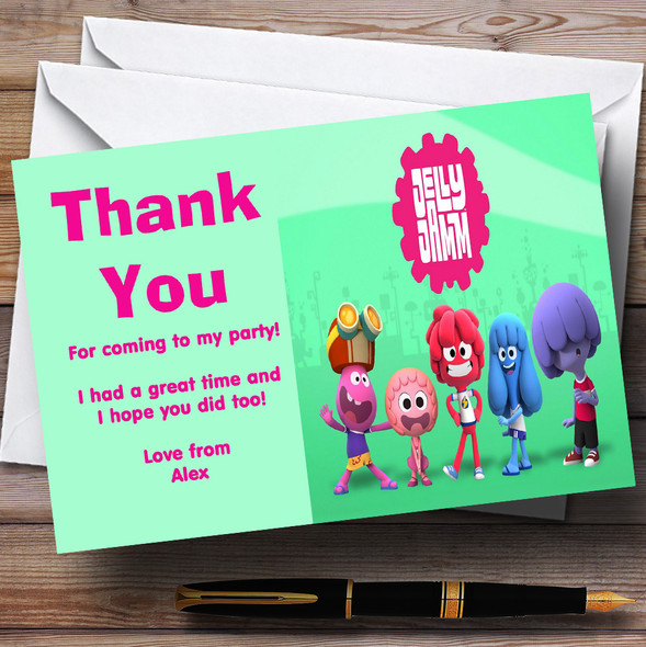 Jelly Jam Personalised Children's Birthday Party Thank You Cards