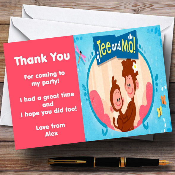 Tee And Mo Personalised Children's Birthday Party Thank You Cards