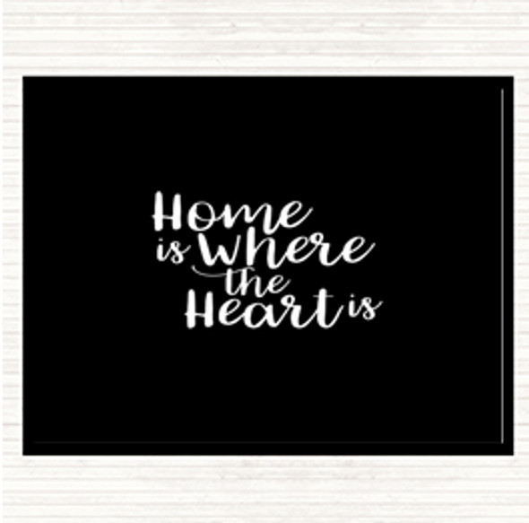 Black White Home Is Quote Mouse Mat Pad