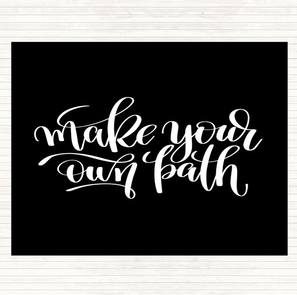 Black White Make Your Own Quote Mouse Mat Pad
