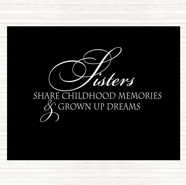 Black White Sisters Share Quote Mouse Mat Pad