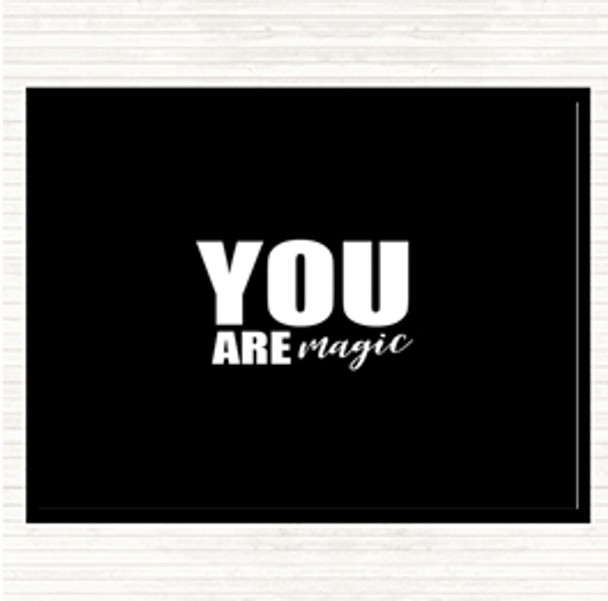 Black White You Are Magic Quote Mouse Mat Pad