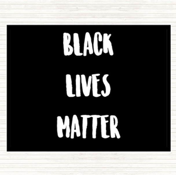 Black White Black Lives Matter Quote Mouse Mat Pad