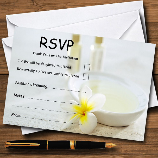 Makeover Spa Personalised RSVP Cards