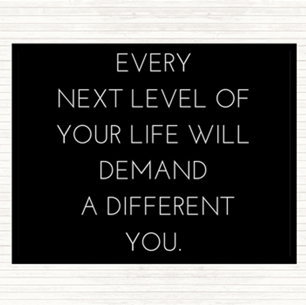 Black White Demand A Different You Quote Mouse Mat Pad