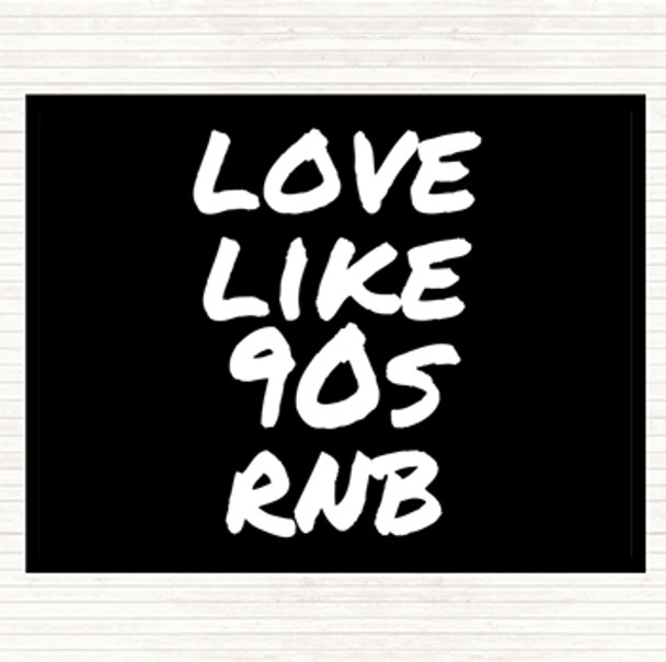 Black White 90S Rnb Quote Mouse Mat Pad
