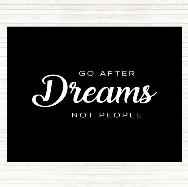 Black White Dreams Not People Quote Mouse Mat Pad