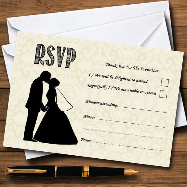 Traditional Chic Personalised RSVP Cards