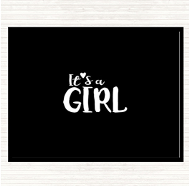 Black White Girl Quote Mouse Mat Pad