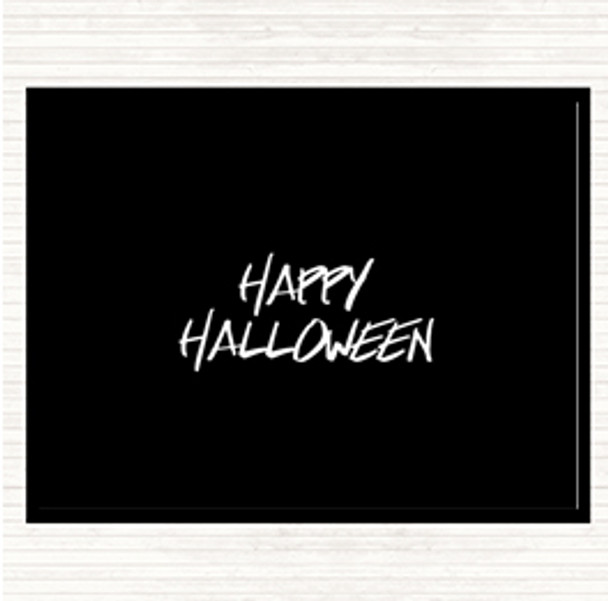 Black White Halloween Quote Dinner Table Placemat