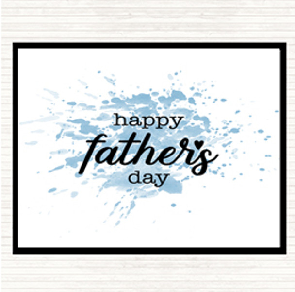 Blue White Fathers Day Inspirational Quote Dinner Table Placemat