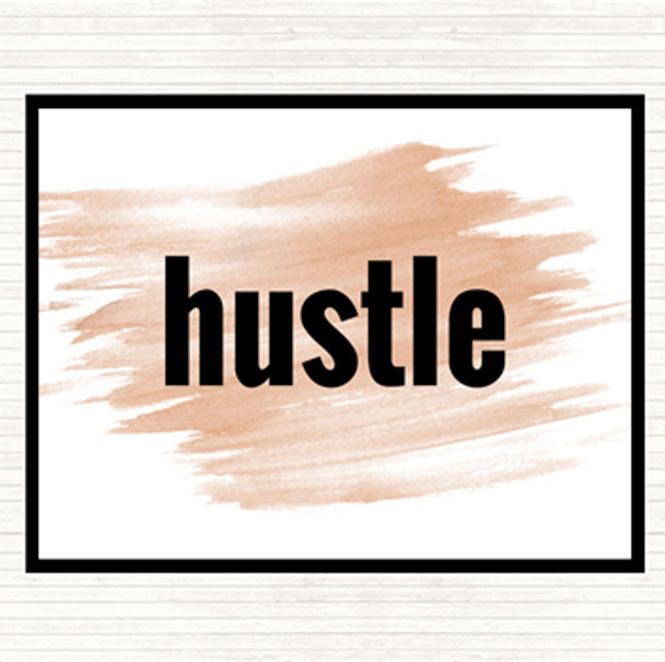 Watercolour Hustle Big Quote Mouse Mat Pad