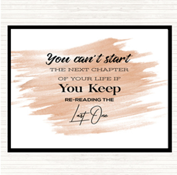 Watercolour Last One Quote Mouse Mat Pad
