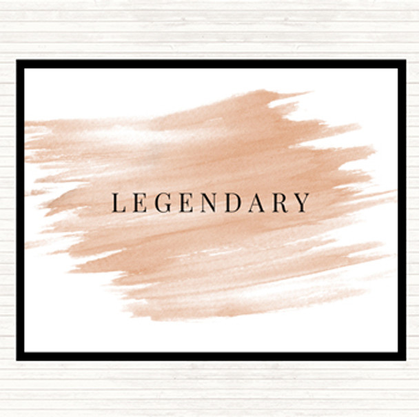 Watercolour Legendary Quote Mouse Mat Pad