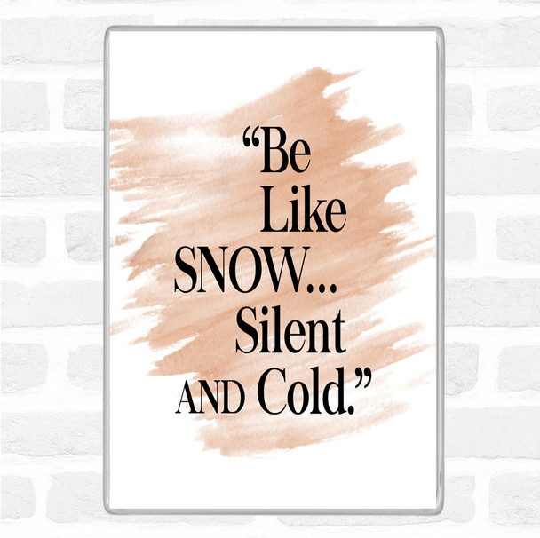 Watercolour Like Snow Quote Jumbo Fridge Magnet