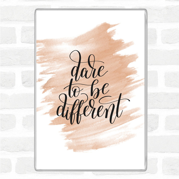 Watercolour Be Different Swirl Quote Jumbo Fridge Magnet