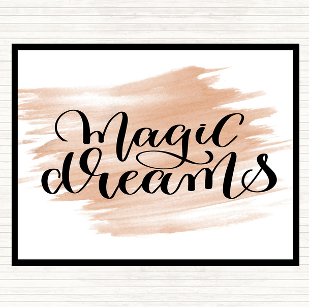 Watercolour Magic Dreams Quote Mouse Mat Pad