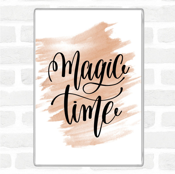Watercolour Magic Time Quote Jumbo Fridge Magnet